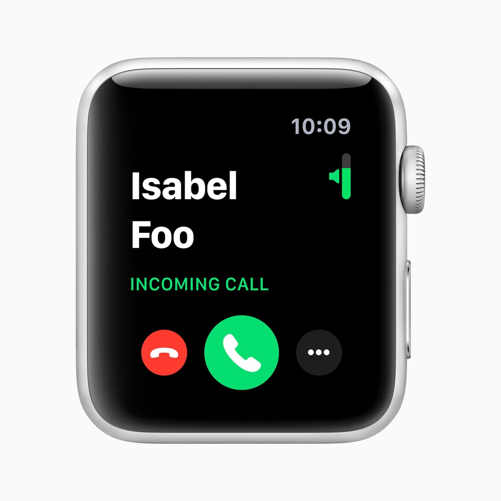 Apple Watch Series 3 GPS, 42mm Silver Aluminium Case with White Sport Band